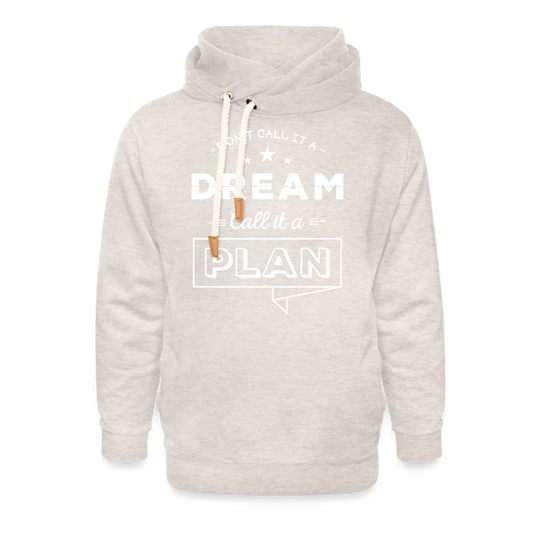 The Plan Collar Hoodie - heather oatmeal